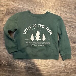 Lauren Conrad Little Co. Green Kids 5T Tree Farm Sweatshirt
